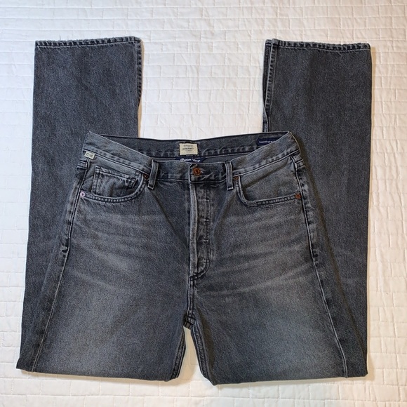 Citizens Of Humanity Campbell High Rise Relaxed Straight Jean in Changes, Sz 28 - Picture 3 of 16